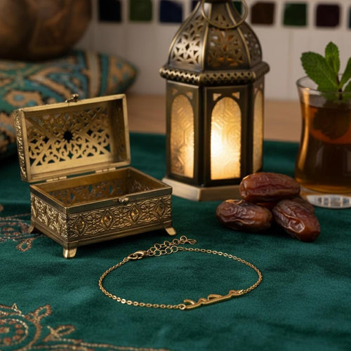 Arabic Name Bracelet – 925 Sterling Silver Personalised Arabic Calligraphy Jewellery Christmas Gift